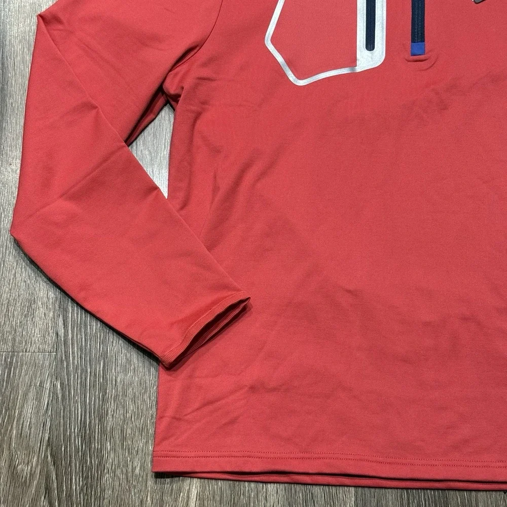RLX Ralph Lauren Golf 1/4 Zip Pullover Red Wicking Men's Size Large - Picture 3 of 6